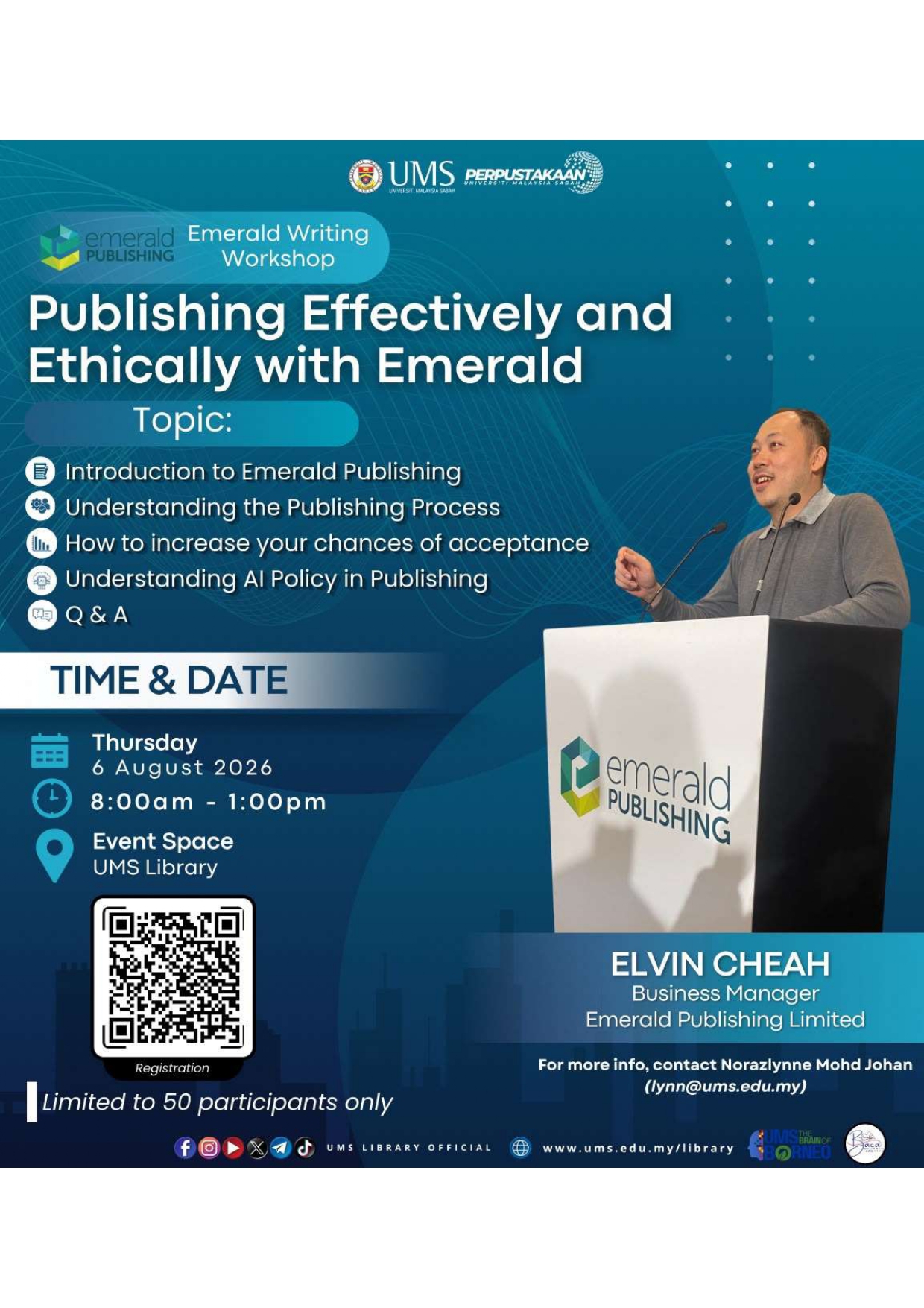 UMS Library Event Poster Update 28 Julai