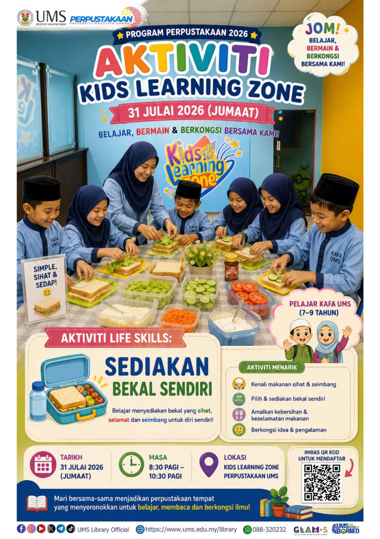 UMS Library Event Poster Update 29 Julai