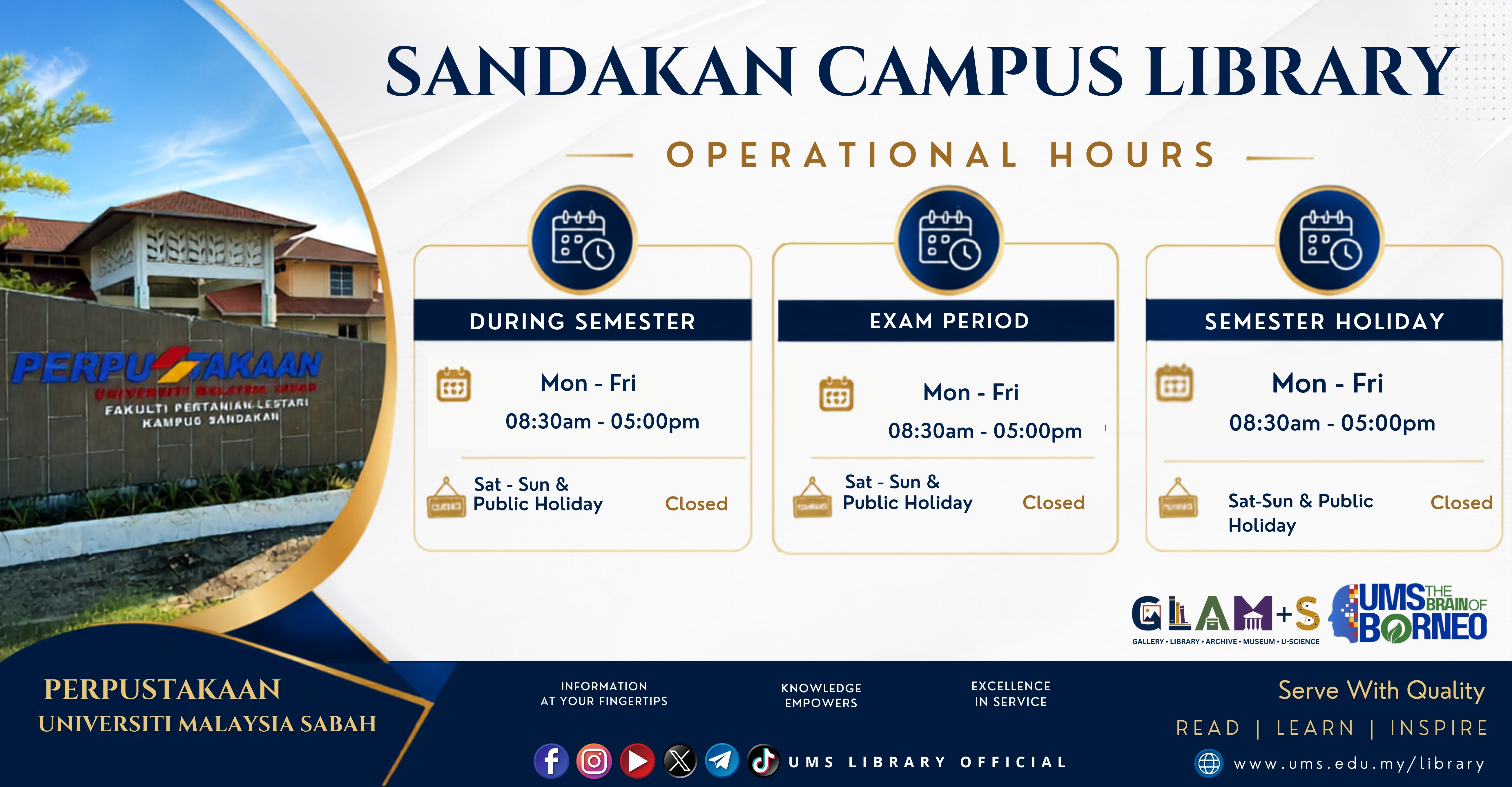 FPL Sandakan Library Operational Hours